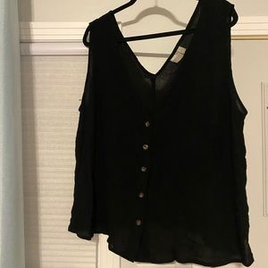 Black button up shirt